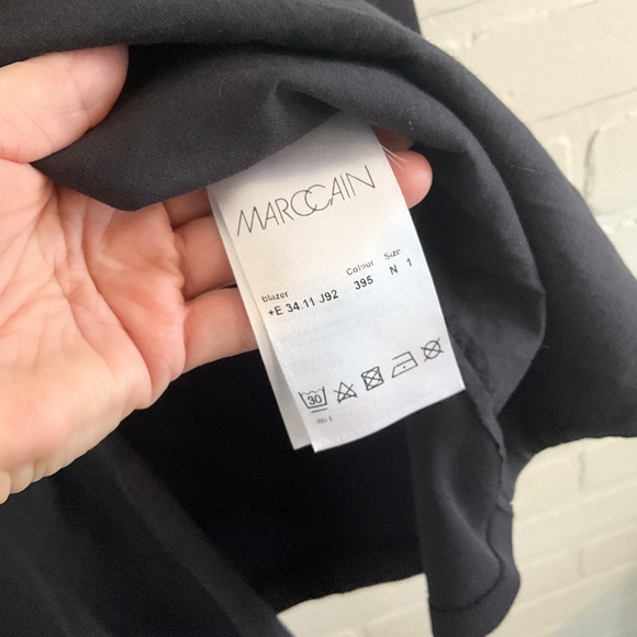 Marc Cain Women’s Jersey Knit Blazer Designer Cotton Stretched Blokecore Sz S - Picture 13 of 16